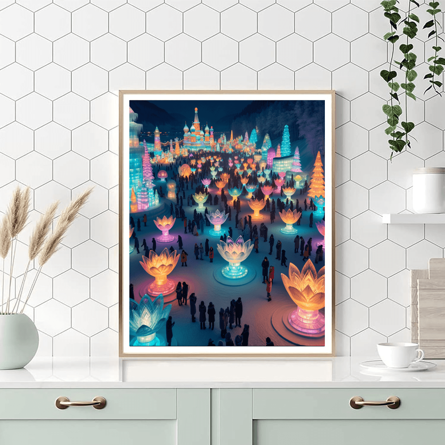 Harbin Ice Lantern Festival - China Paint By Number