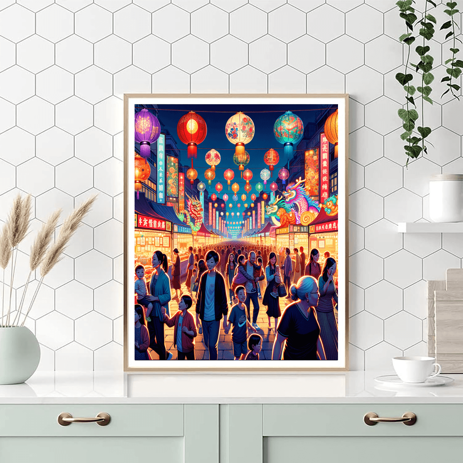 Taipei International Lantern Festival - Taiwan Painting By Numbers Kit