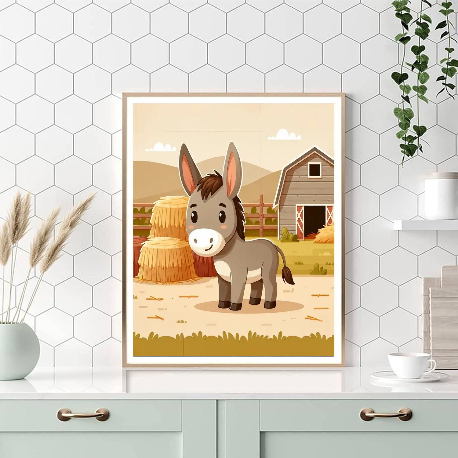 Dapper Donkey Paint By Numbers Art