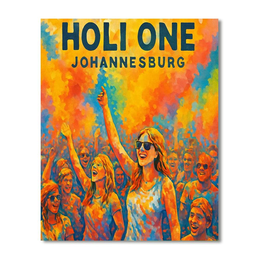Holi One Festival - Johannesburg Numbered Painting Kits