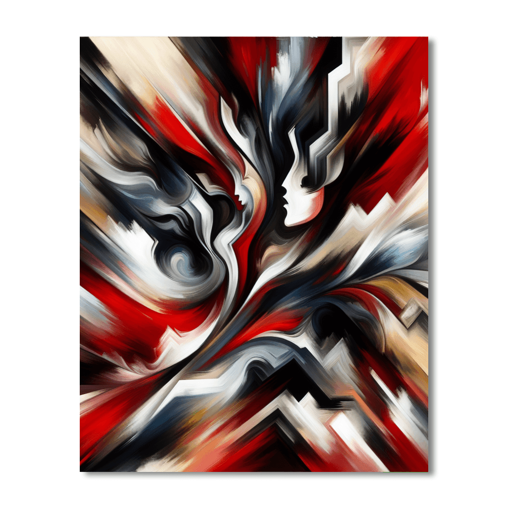 Bold Abstract Expressionism Paint By Color