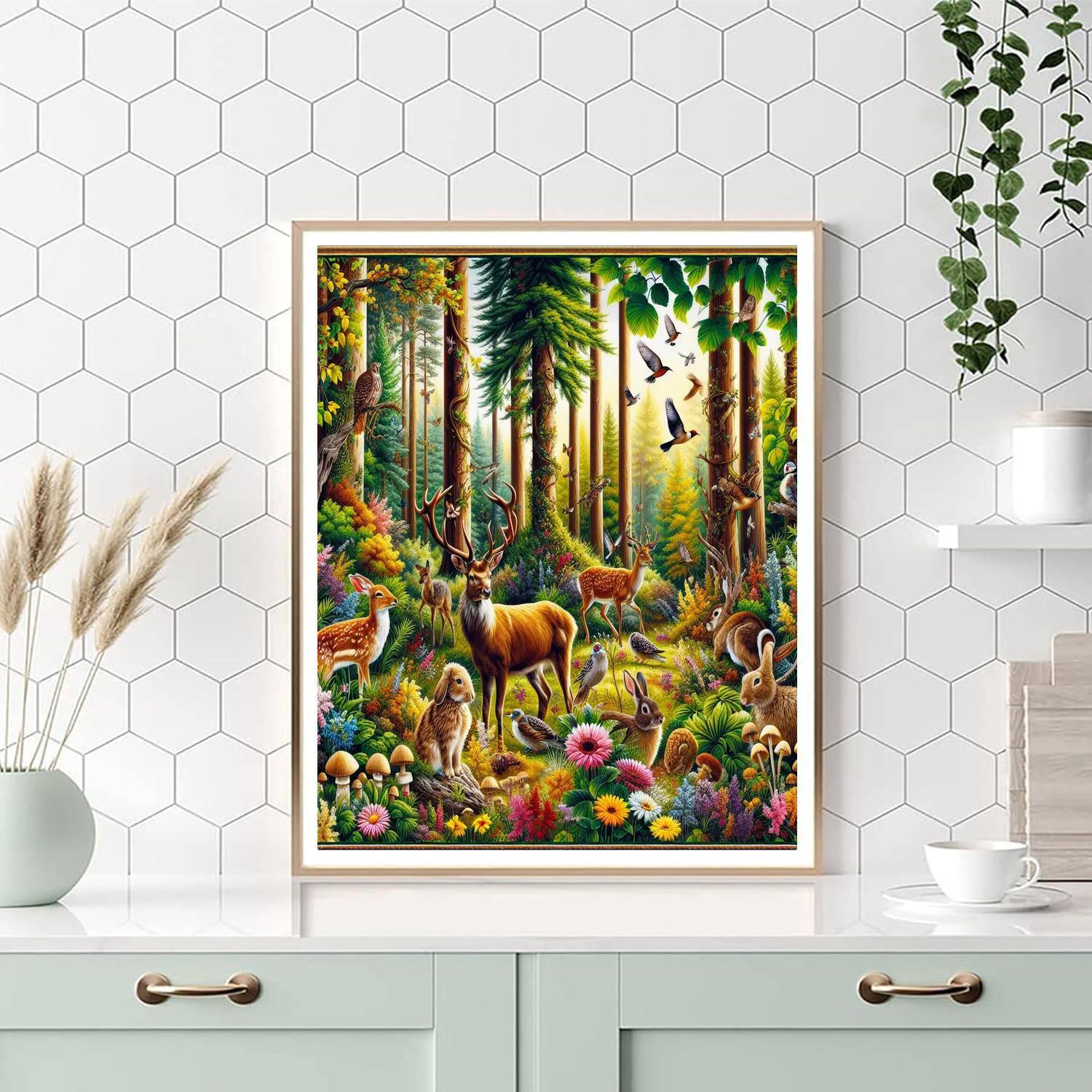 Adventurous Forest Expedition Numbered Painting Kits