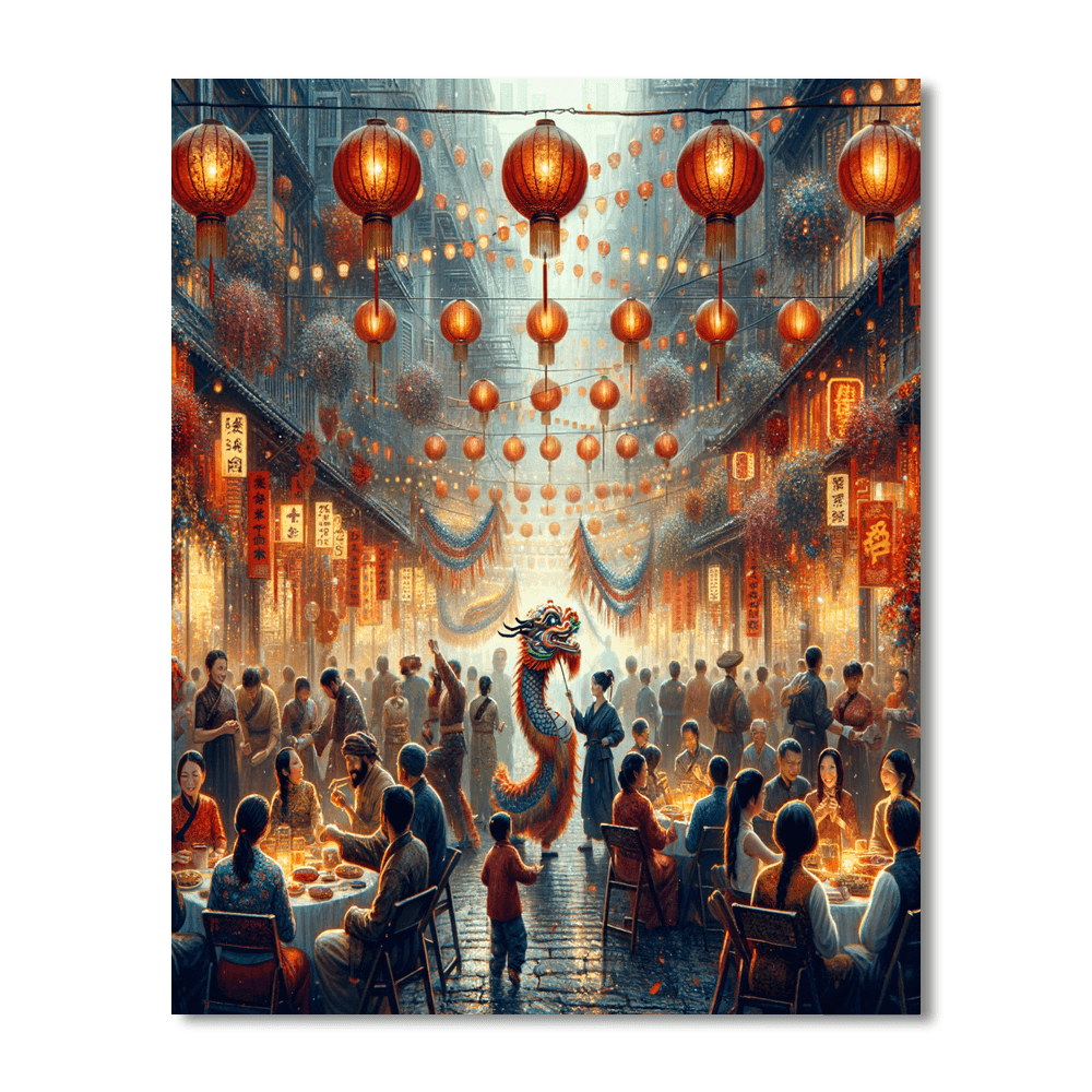 Chinese New Year Festival Number Painting