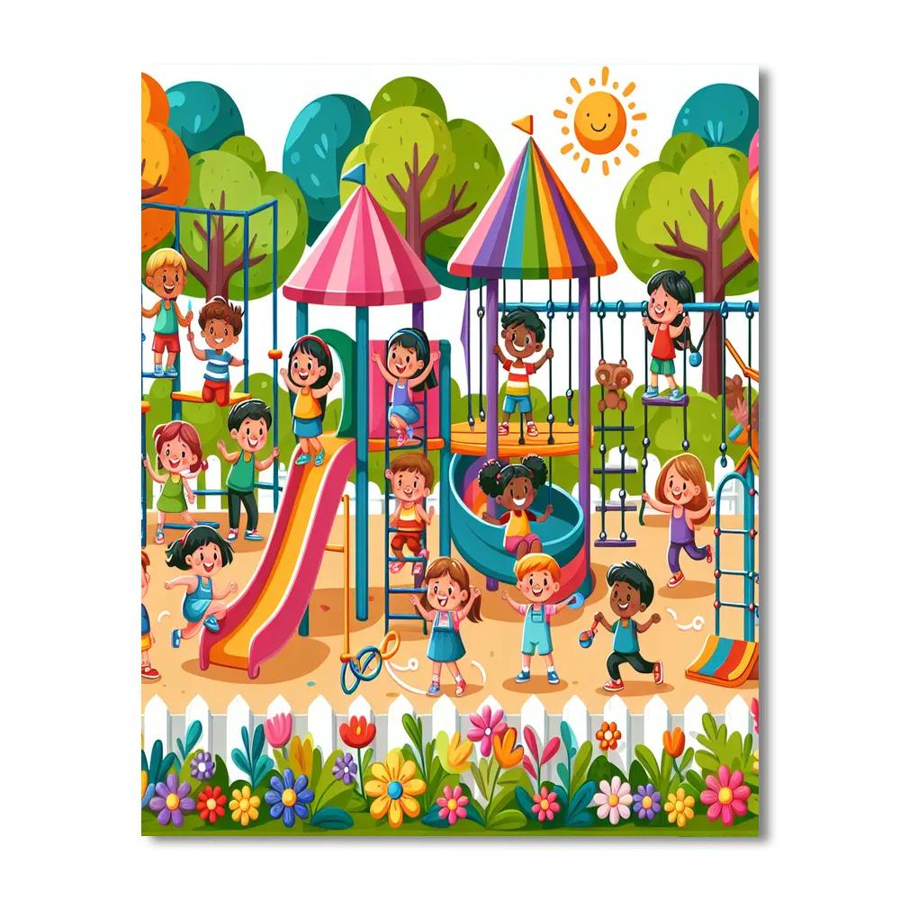 Fantasy Adventure Playground Number Painting