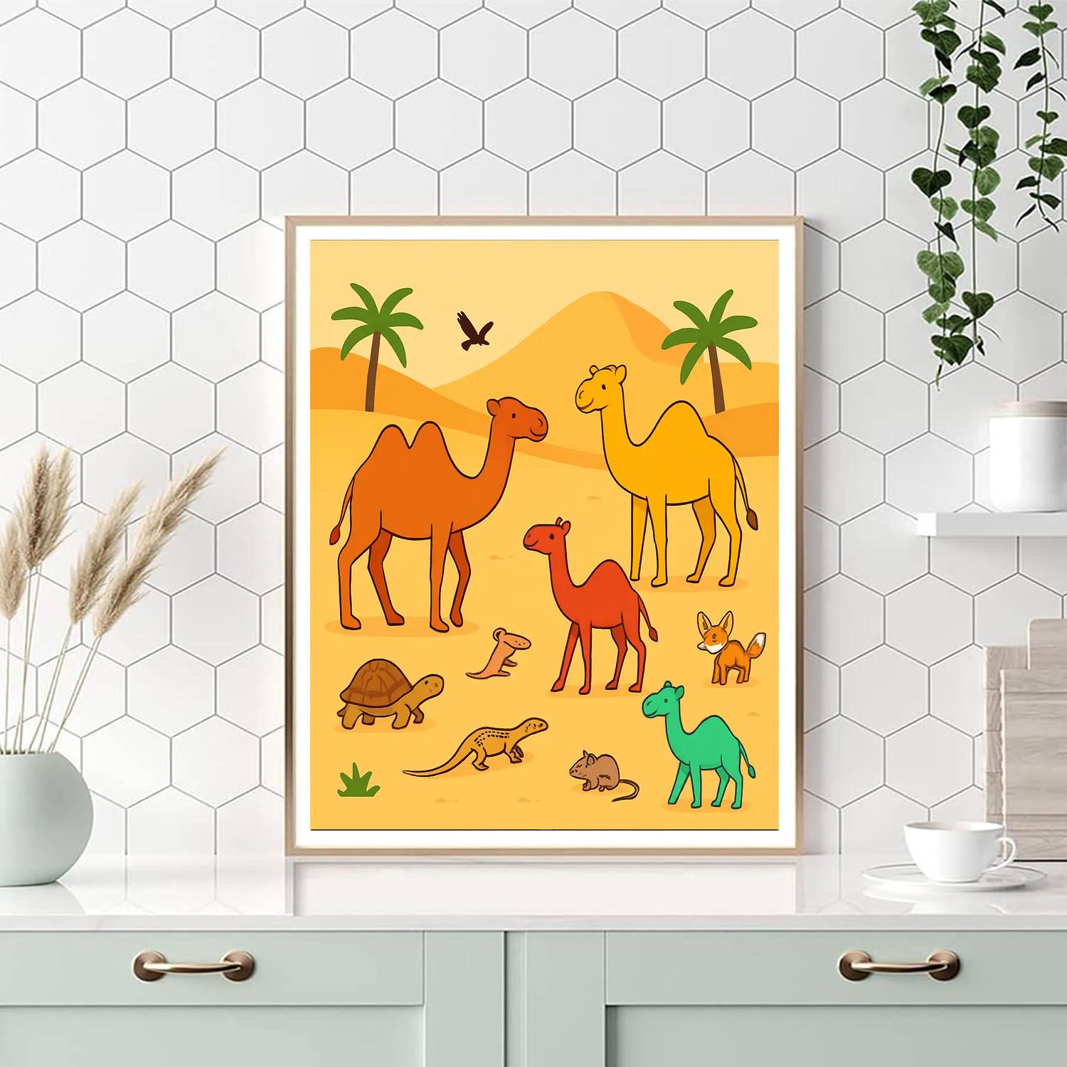 Adventurous Desert Safari Numbered Painting Kits