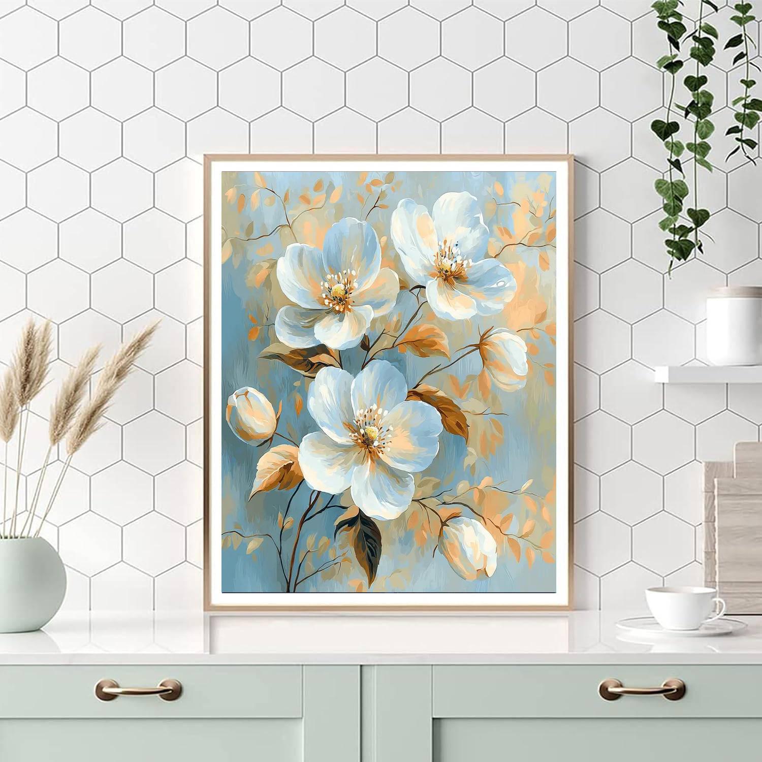 Leonardo Da Vinci Inspired Fleeting Blossoms  Paint By Number