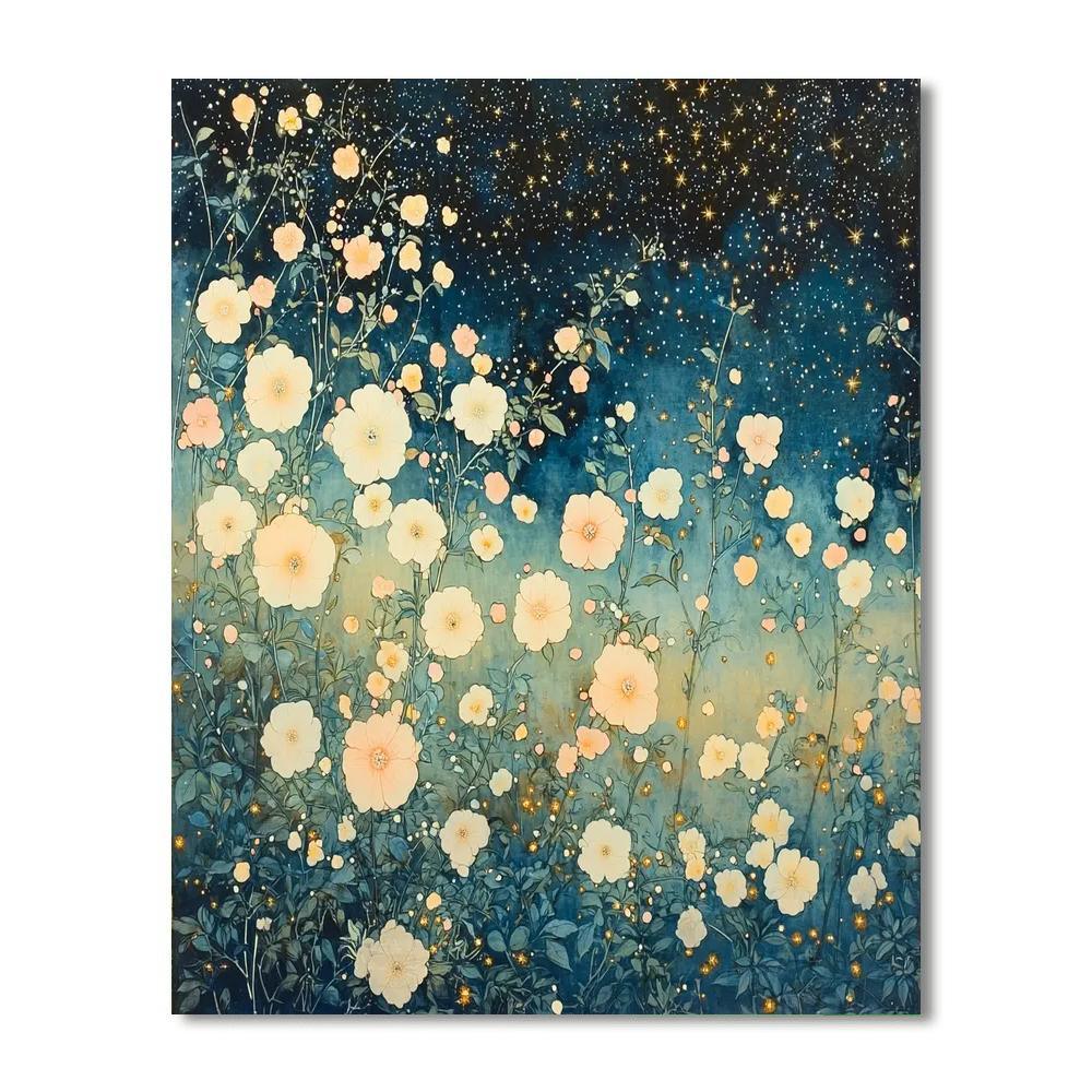 Utagawa Hiroshige Inspired Celestial Blossom Dance  Number Painting