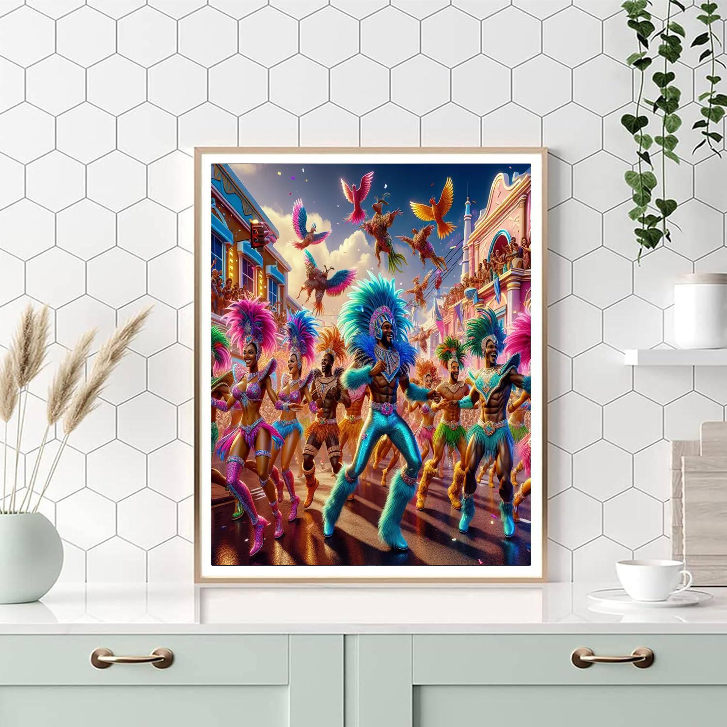 Nassau Junkanoo Parade - Nassau, Bahamas Paint By Numbers