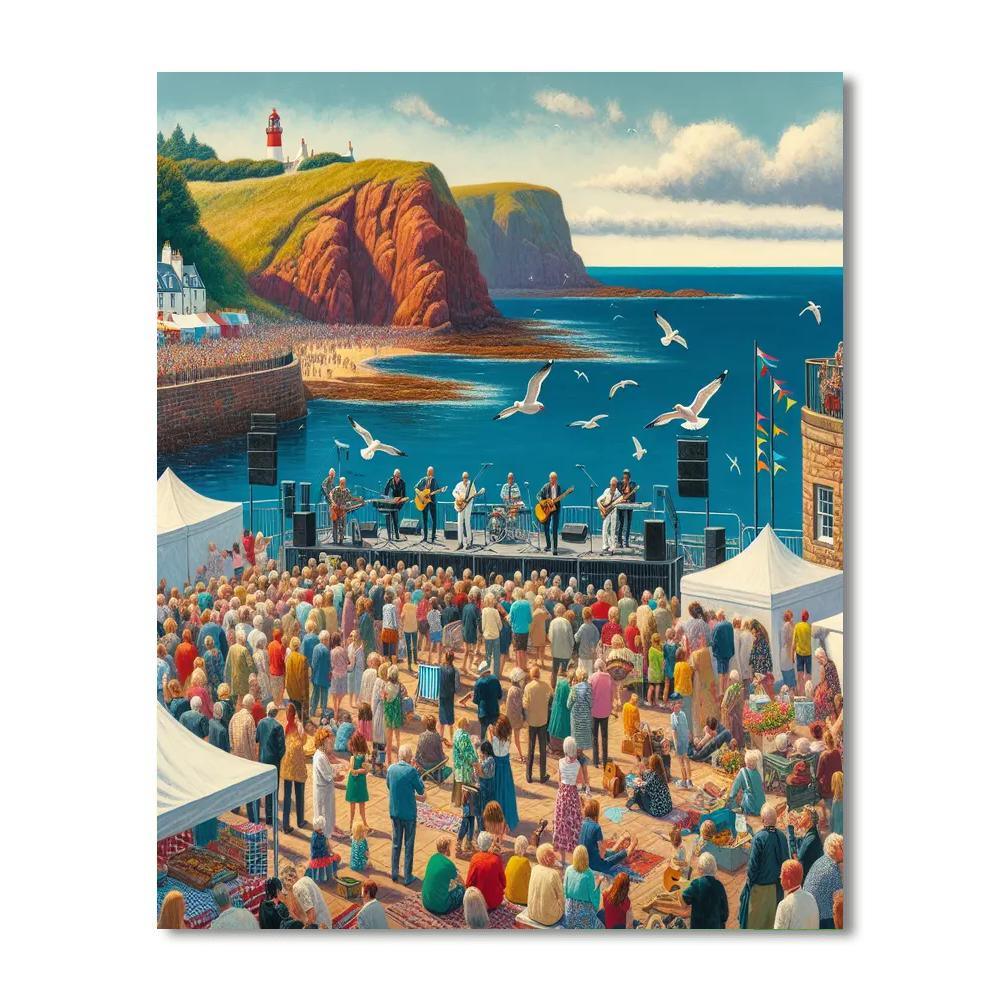 Fringe By The Sea - Scotland Paint By Numbers Art