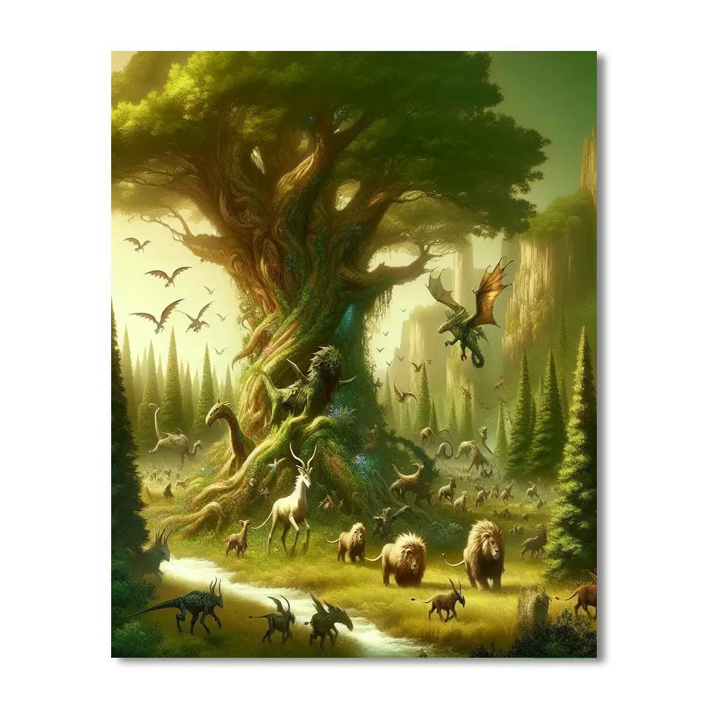 Celtic Woodland Spirits Paint By Color