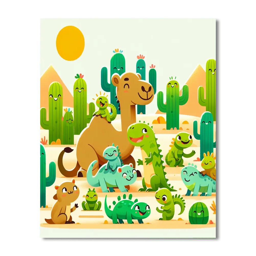 Dazzling Desert Paint By Numbers Art