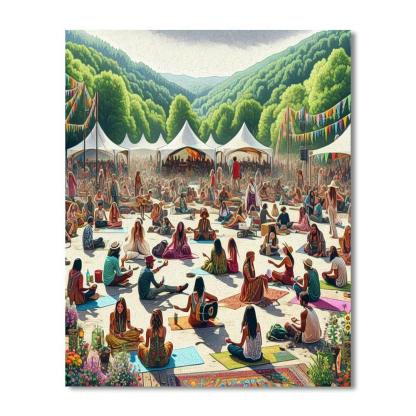 Wilderness Festival - England Numbered Painting Kits