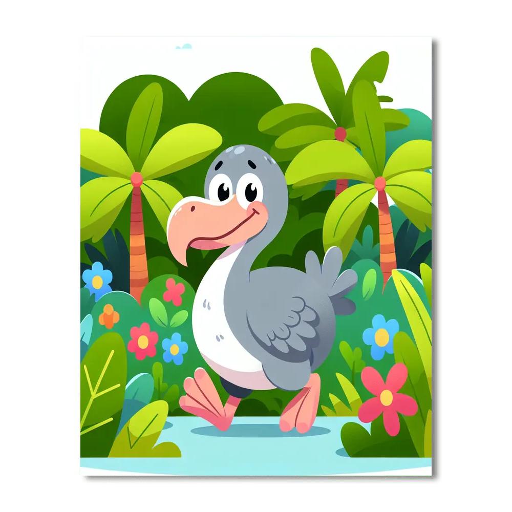 Dynamic Dodo Paint By Numbers Art
