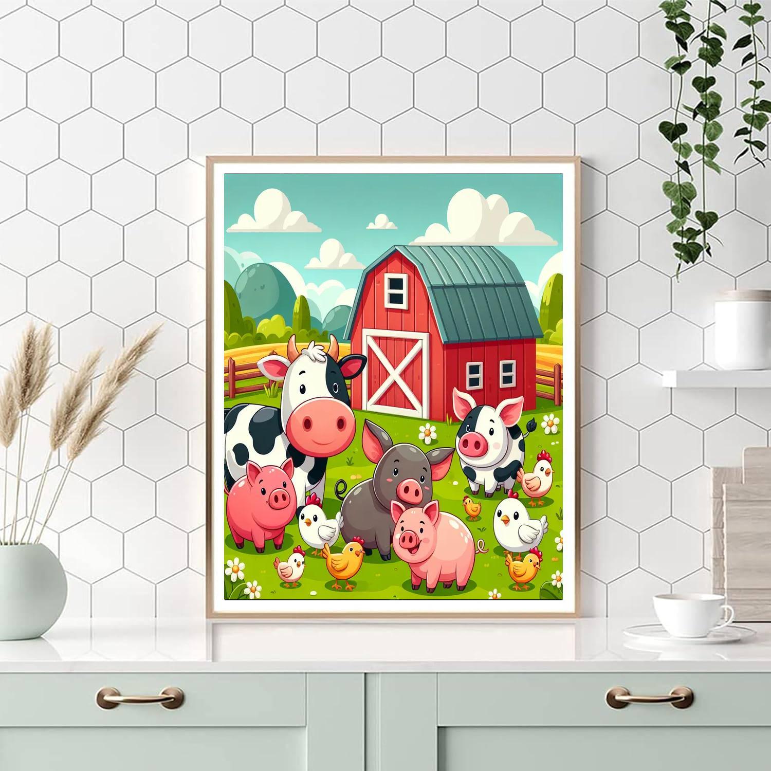 Funny Farm Painting By Numbers Kit