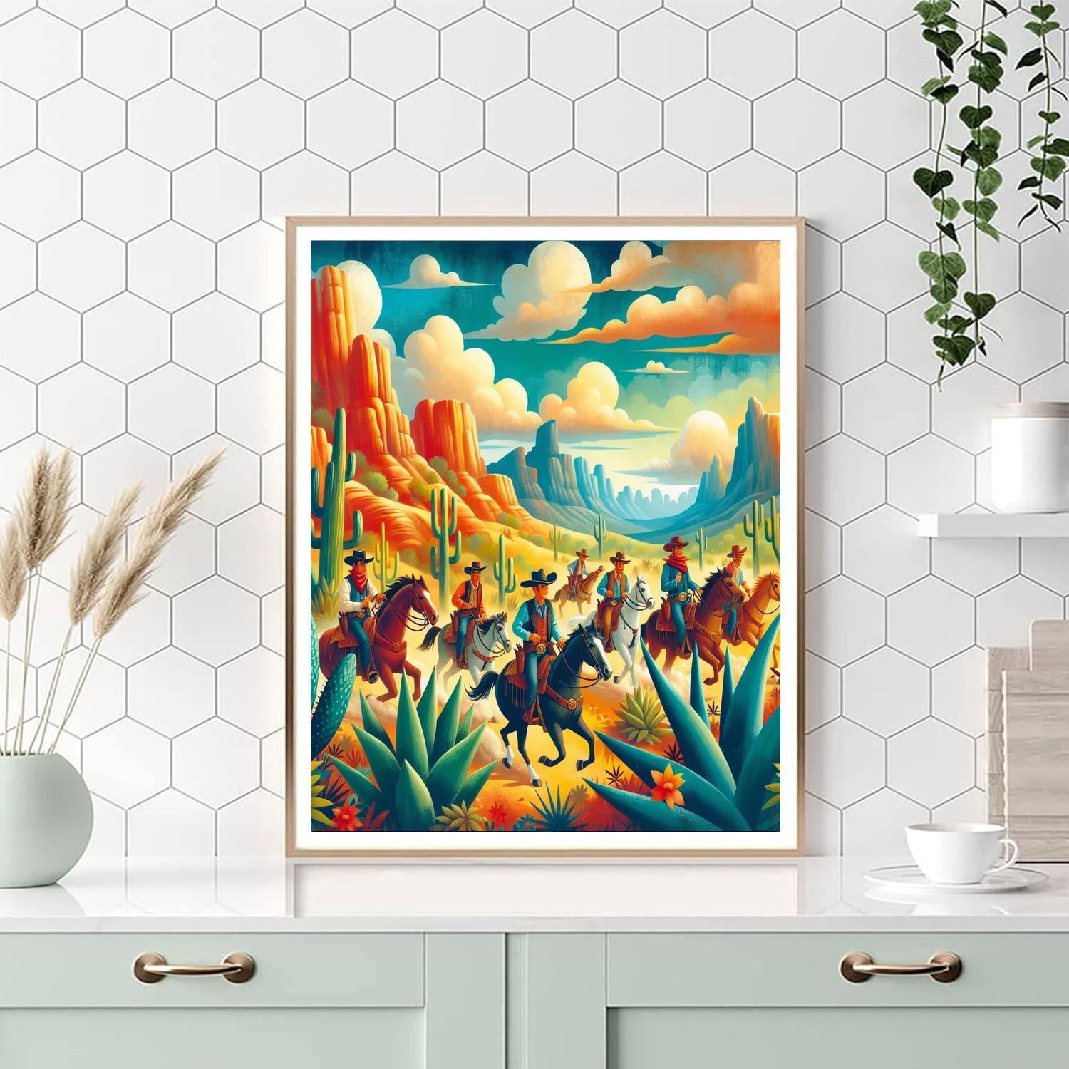 Adventures In The Wild West Numbered Painting Kits