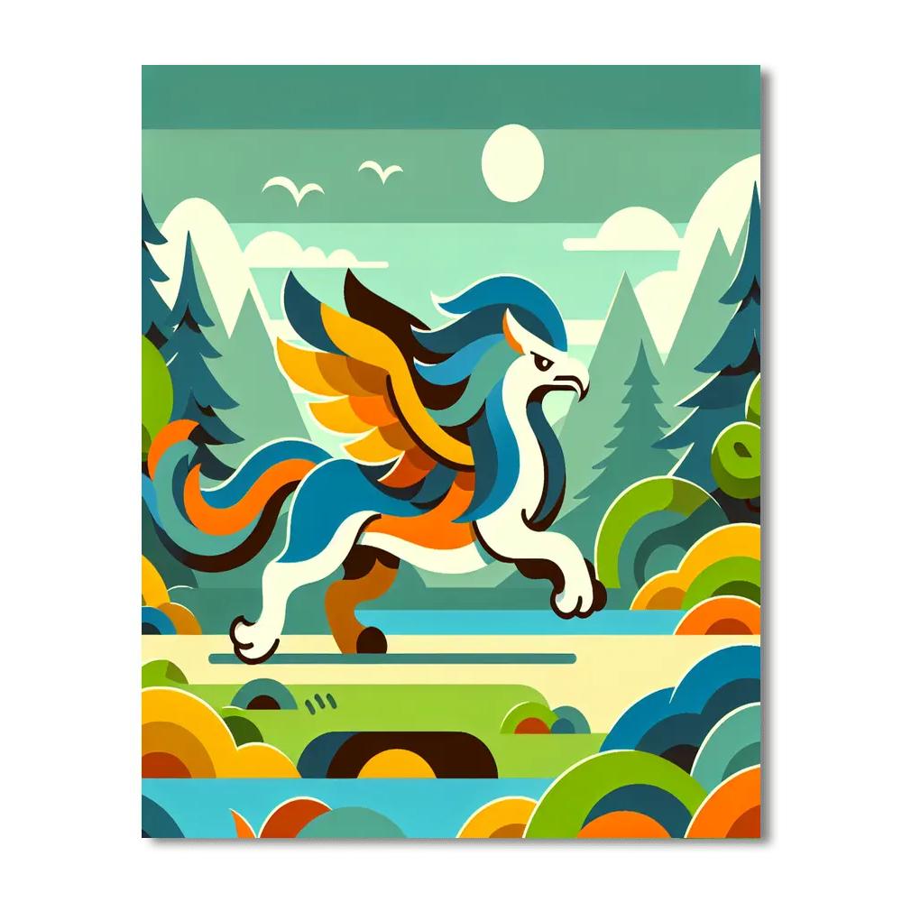 Gallant Griffon Gallop Numbered Painting Kits