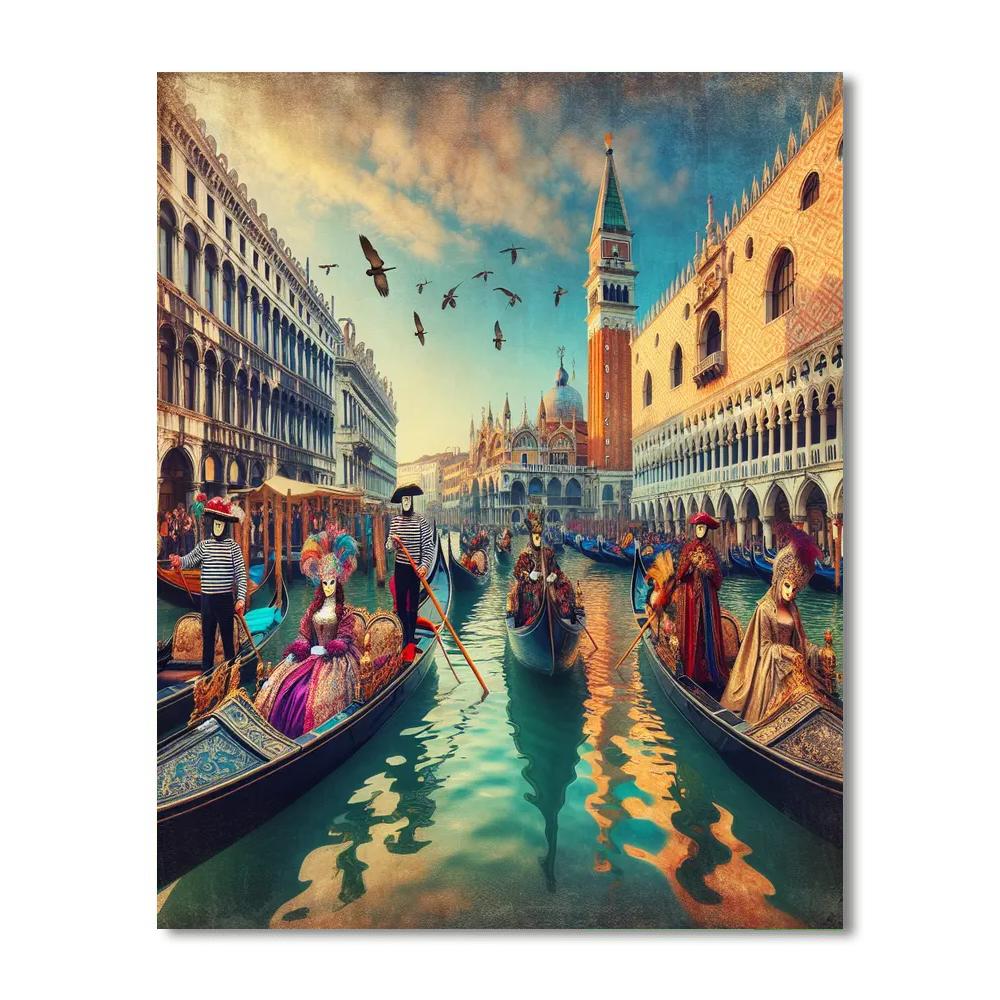 Carneval Di Venezia - Italy Number Painting