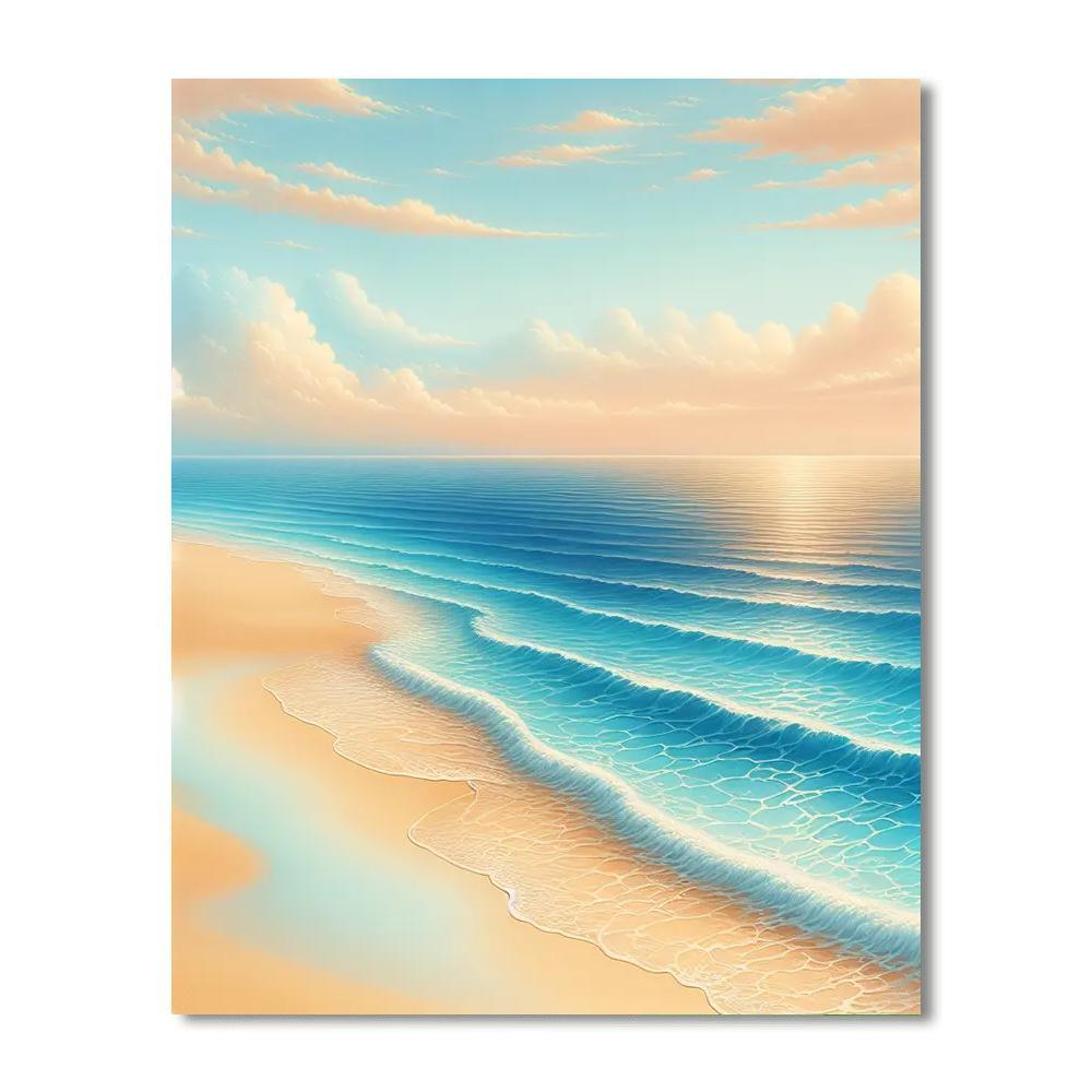Whispering Ocean Tide Numbered Painting Kits