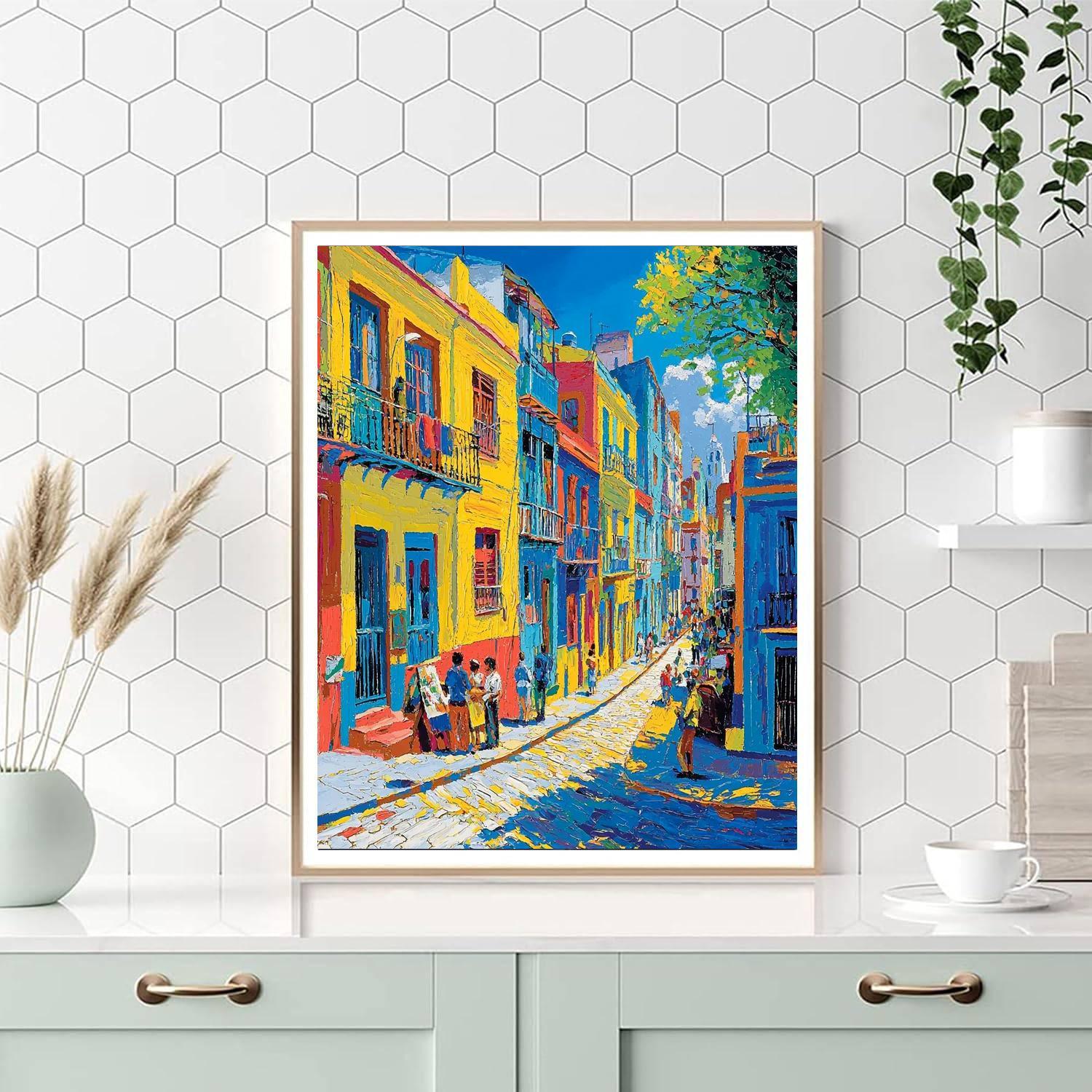 La Boca Neighborhood Paint By Number