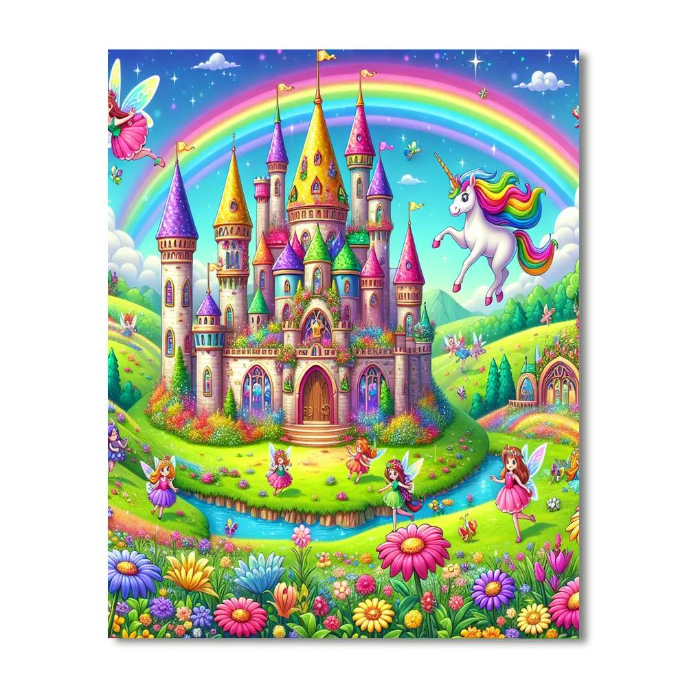 Vibrant Fantasy Land Paint By Numbers Art