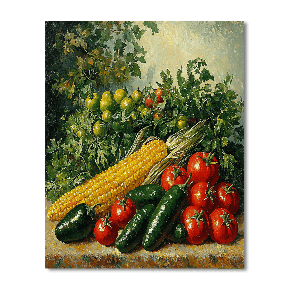 Paul Cézanne Inspired Summer Bounty  Paint By Numbers Art