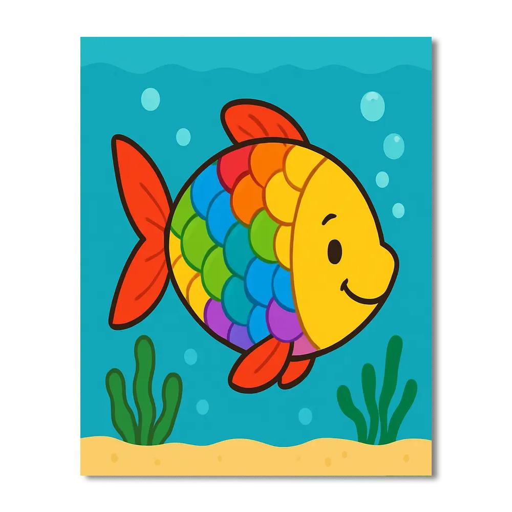 Rainbow Fish Friend Numbered Painting Kits