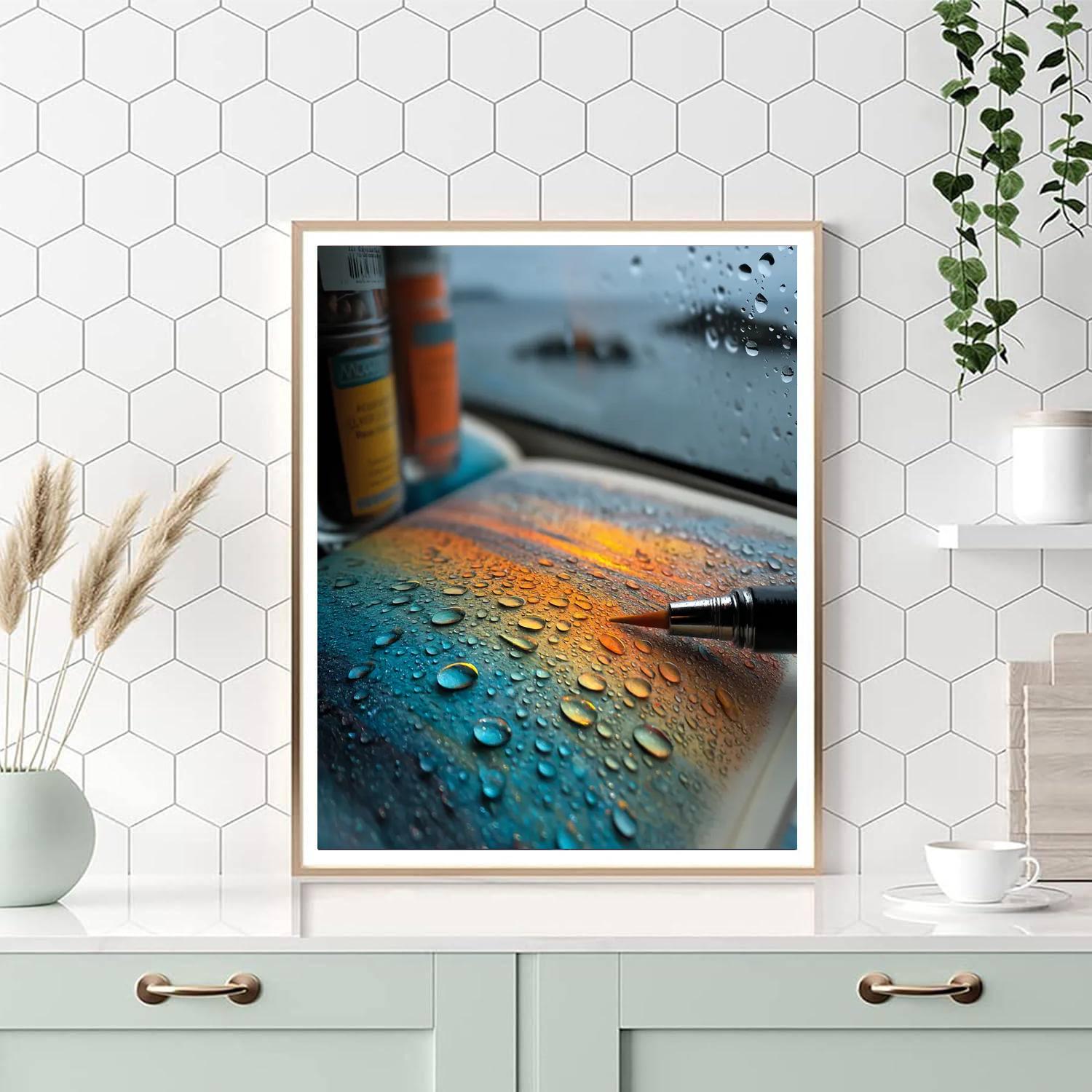 Rainbow Overhead Number Painting