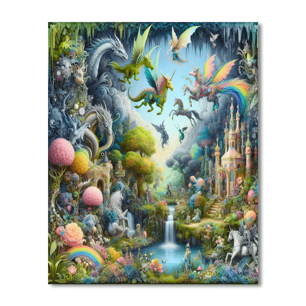 Enchanted Wonderland Painting Number Kit