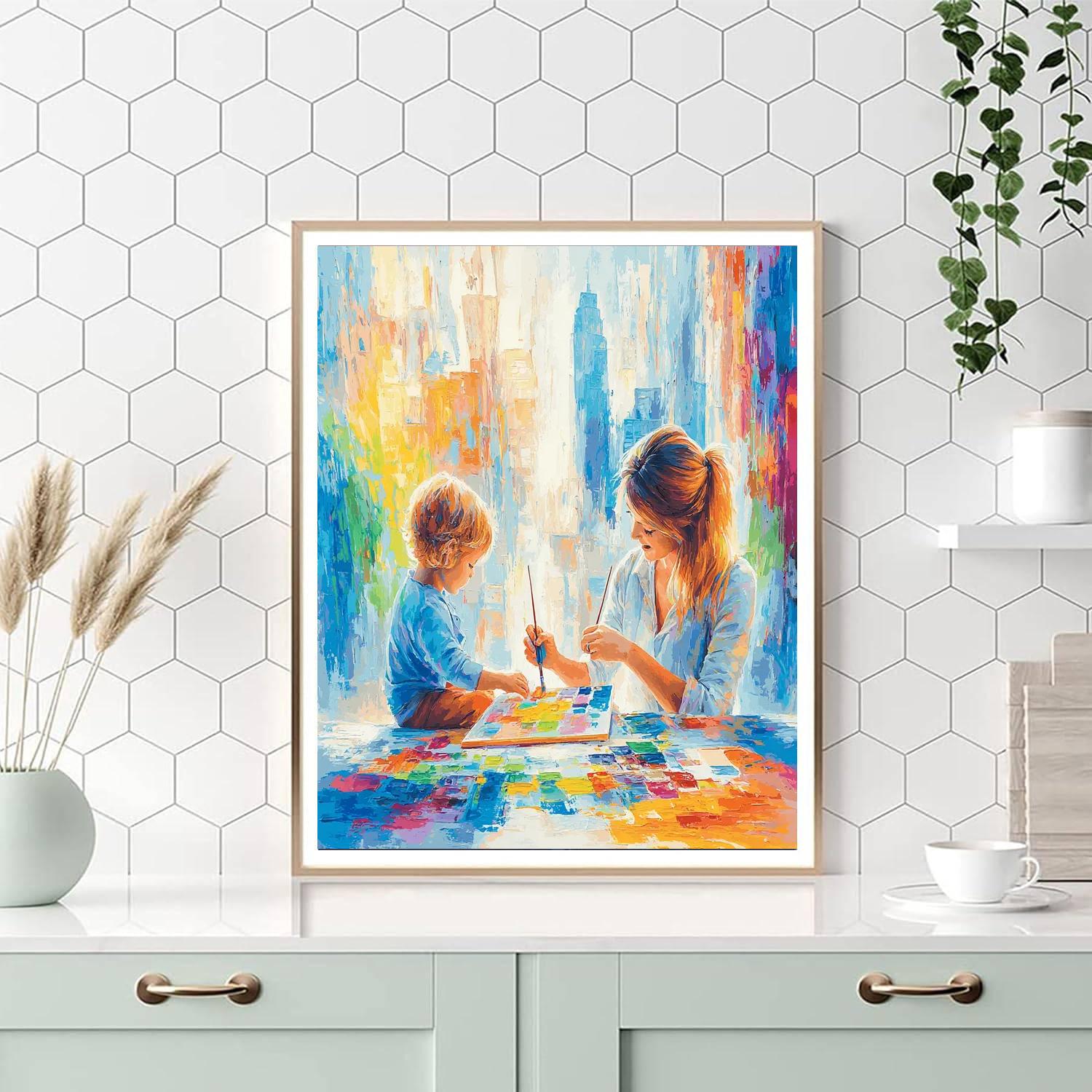 Treasured Moments Together Number Painting