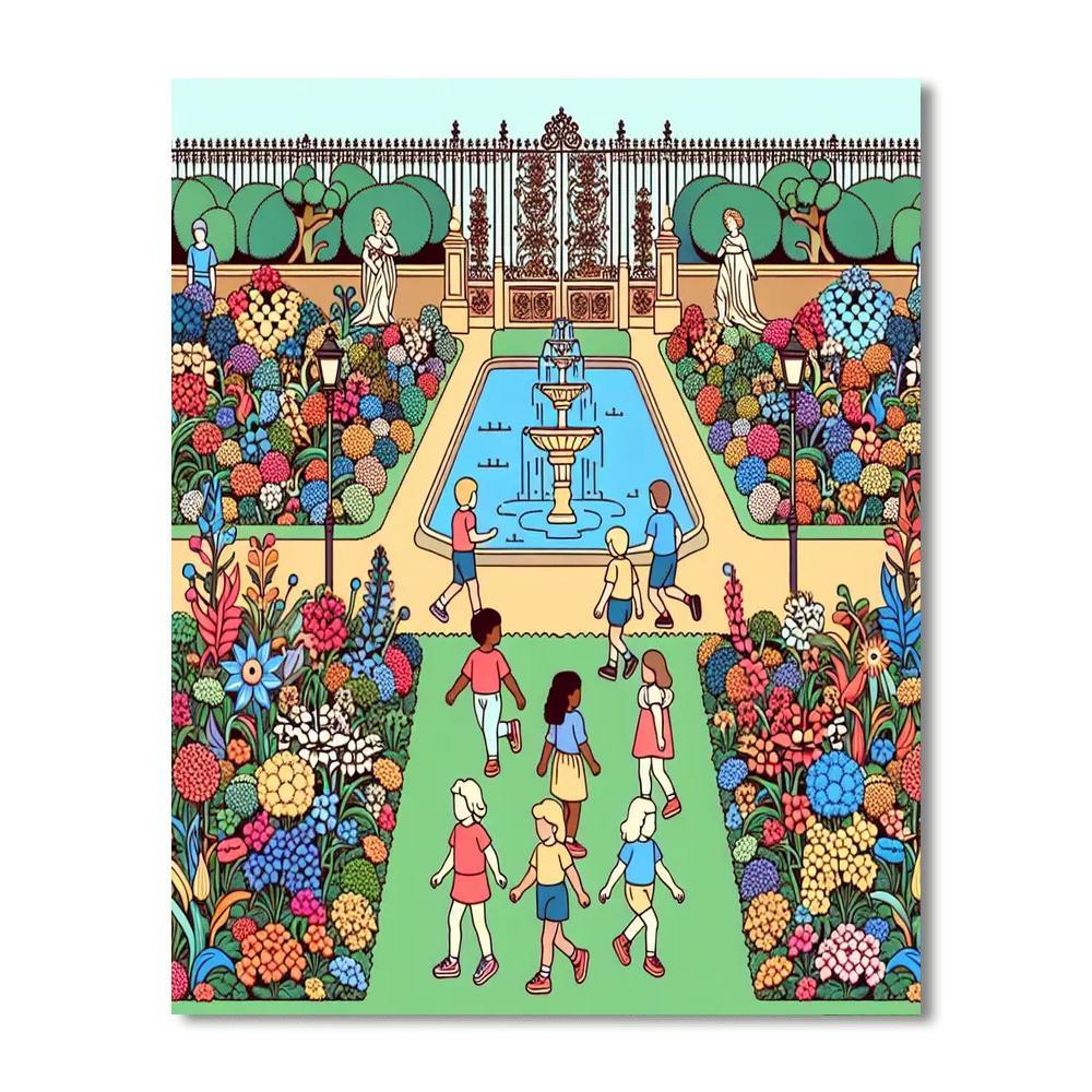 Royal Garden Adventure Paint By Numbers