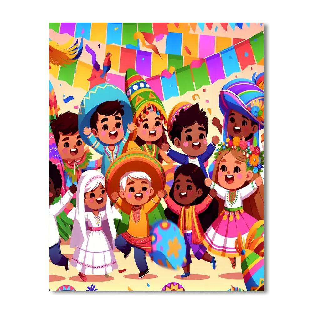 Festival Fun Painting By Numbers Kit