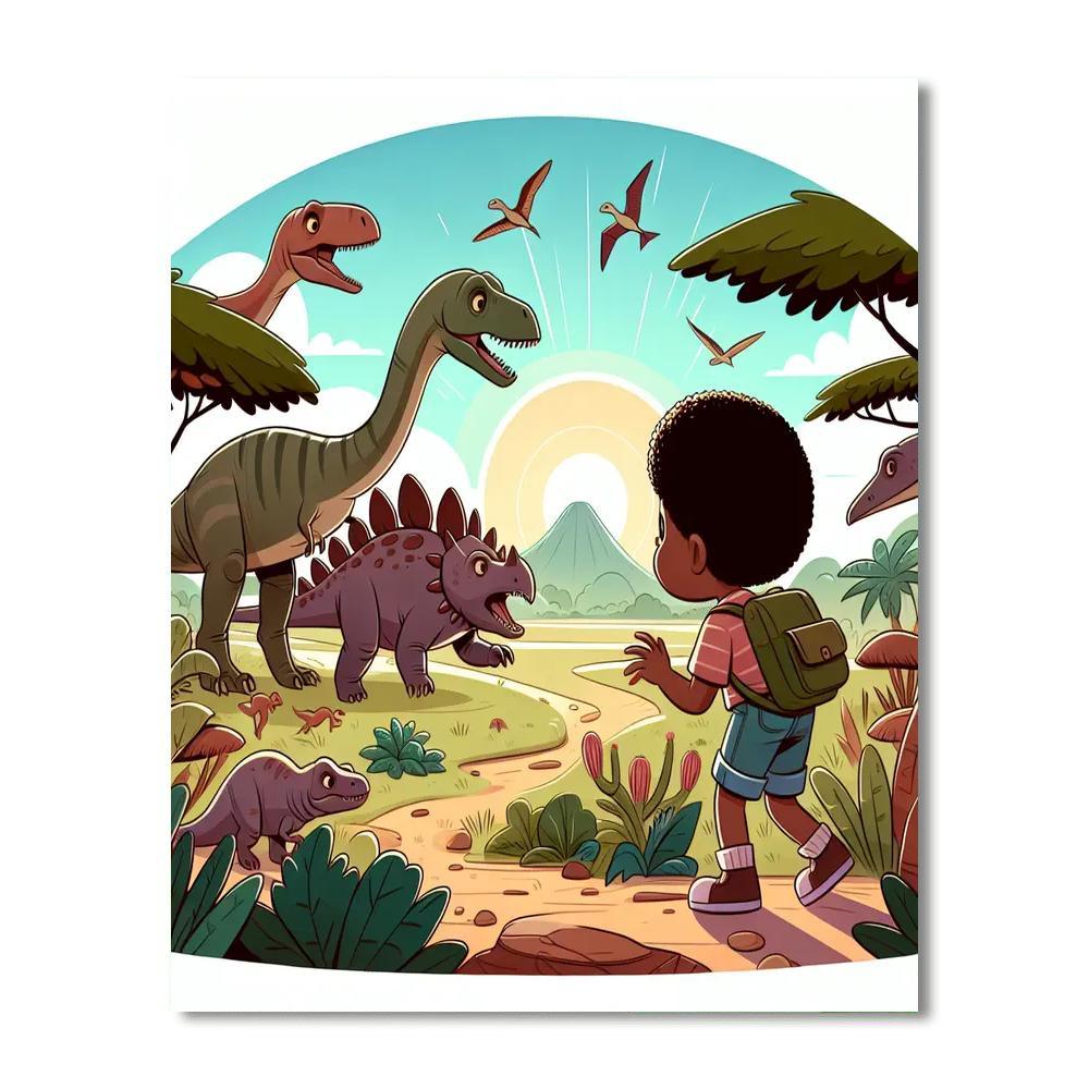 Dinosaur Expedition Journey Paint By Number