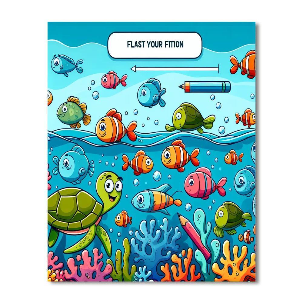 Aquatic Animal Expedition Paint By Numbers Art