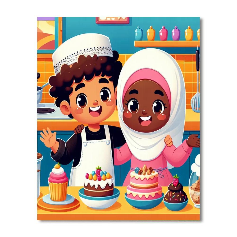 Baking Day DIY Paint By Numbers