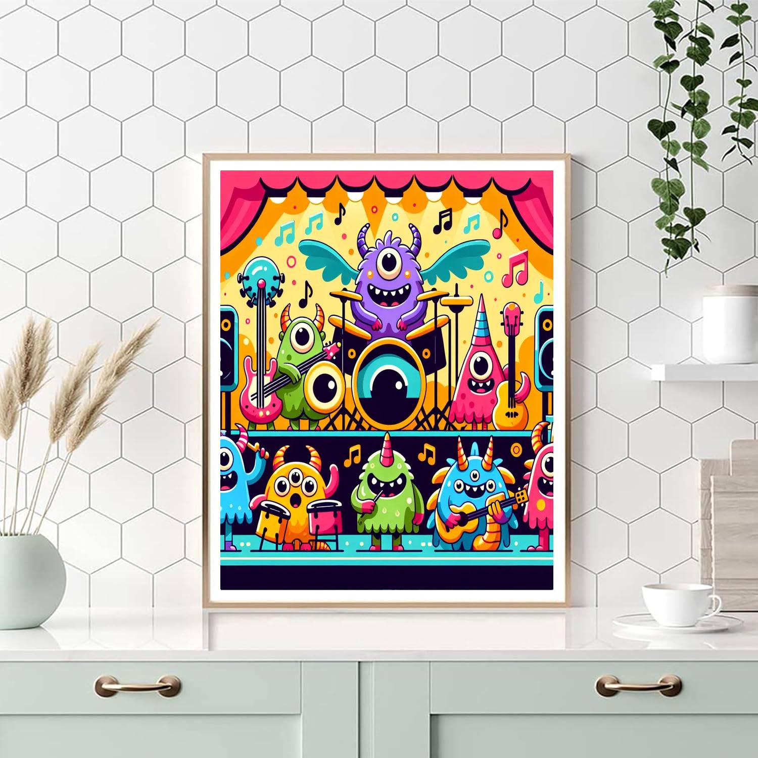 Monster Music Festival Numbered Painting Kits