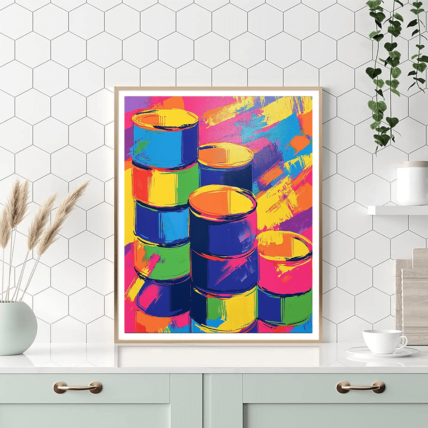 Andy Warhol Inspired Retro Vibes  Paint By Numbers Art