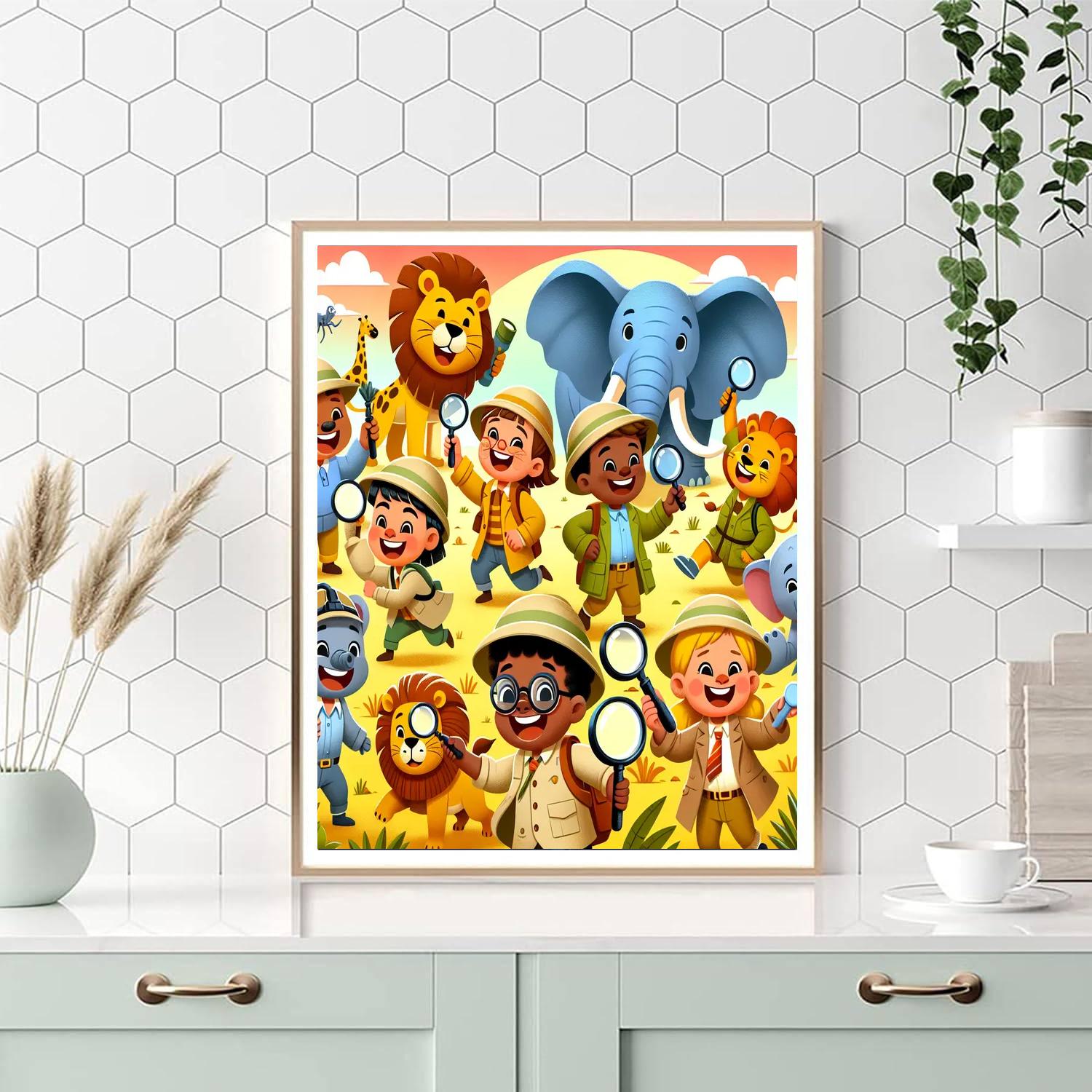 Safari Mystery Quest DIY Paint By Numbers