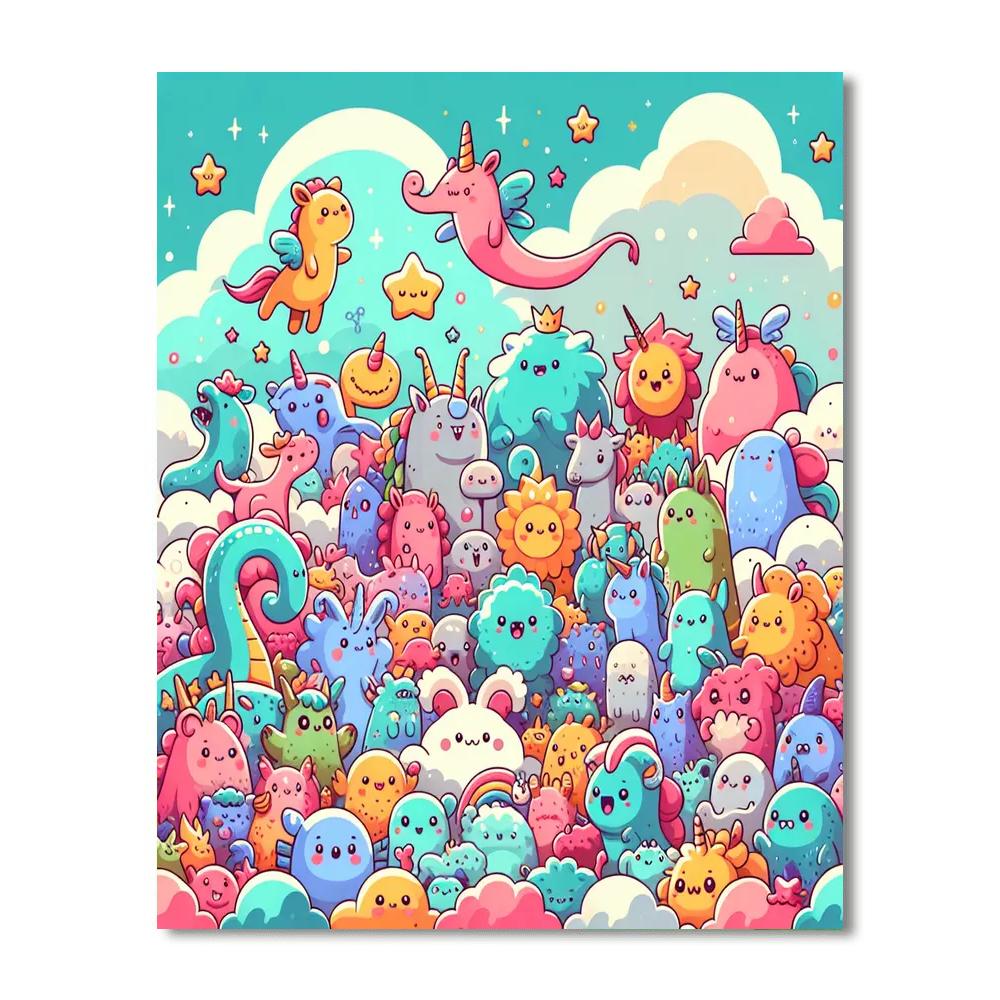 Fun With Monsters Paint By Color