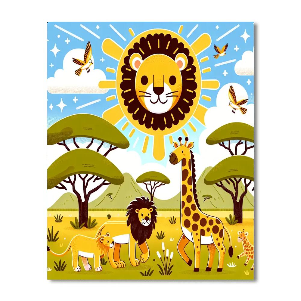 Savannah Wildlife Wonders Paint By Color