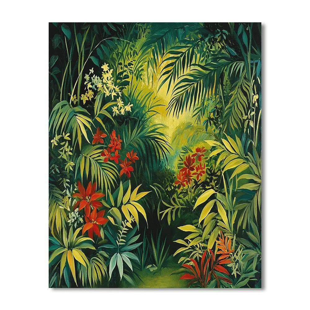 Rousseau Inspired Lush Amazonia  DIY Paint By Numbers