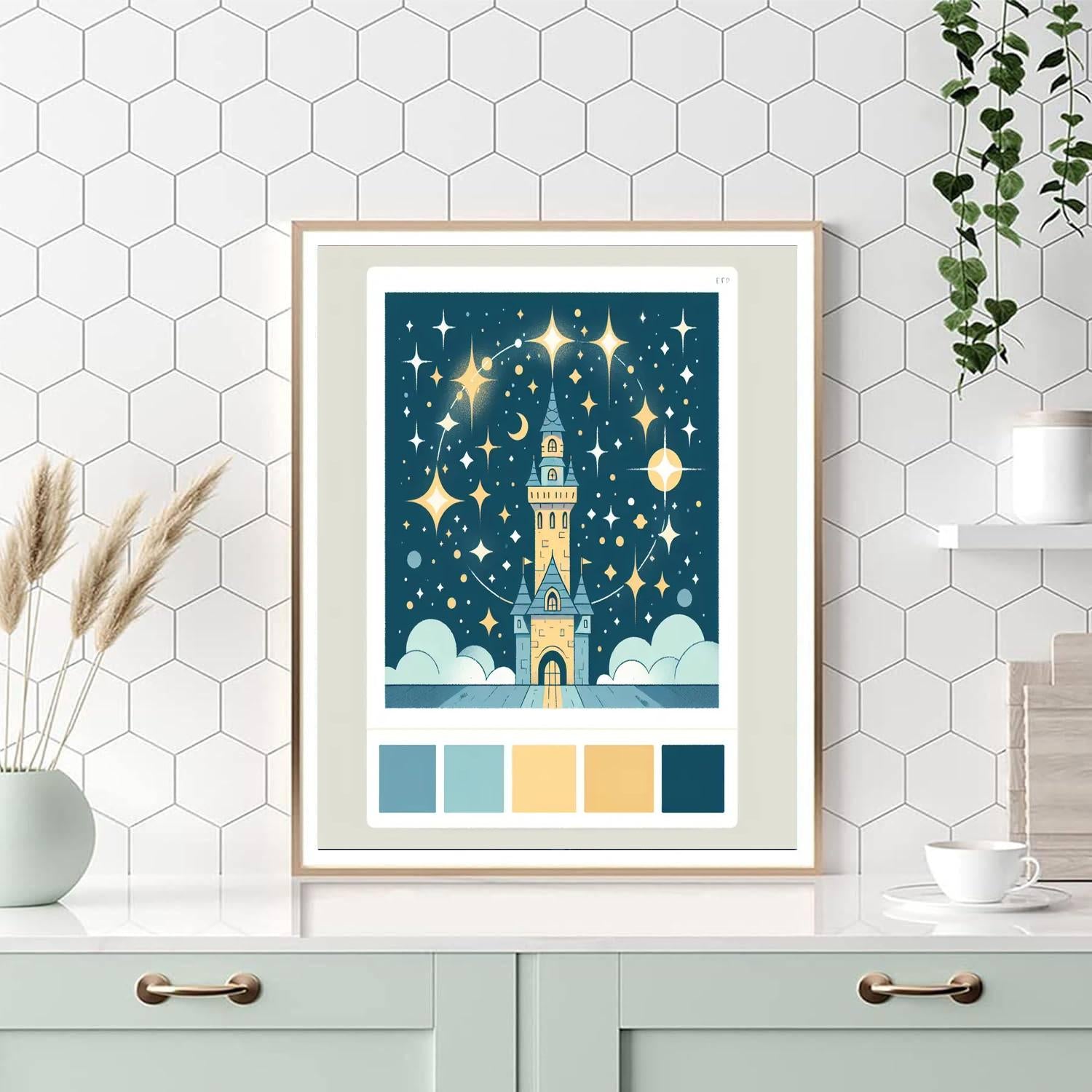 Twinkling Twinkle Tower Number Painting