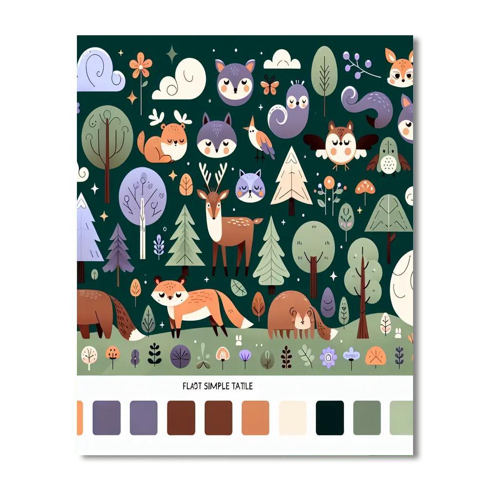 Magic In The Enchanted Forest Paint By Numbers Kits