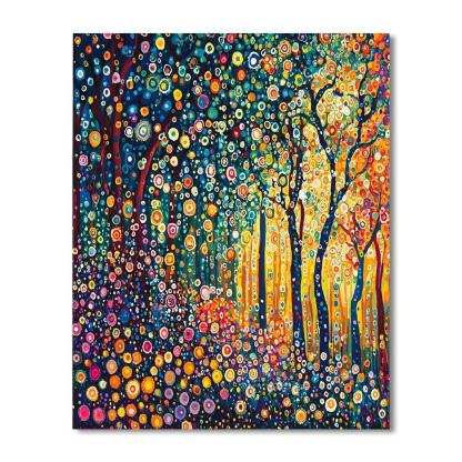 Gustav Klimt Inspired Rhapsody Of Patterns  Number Painting