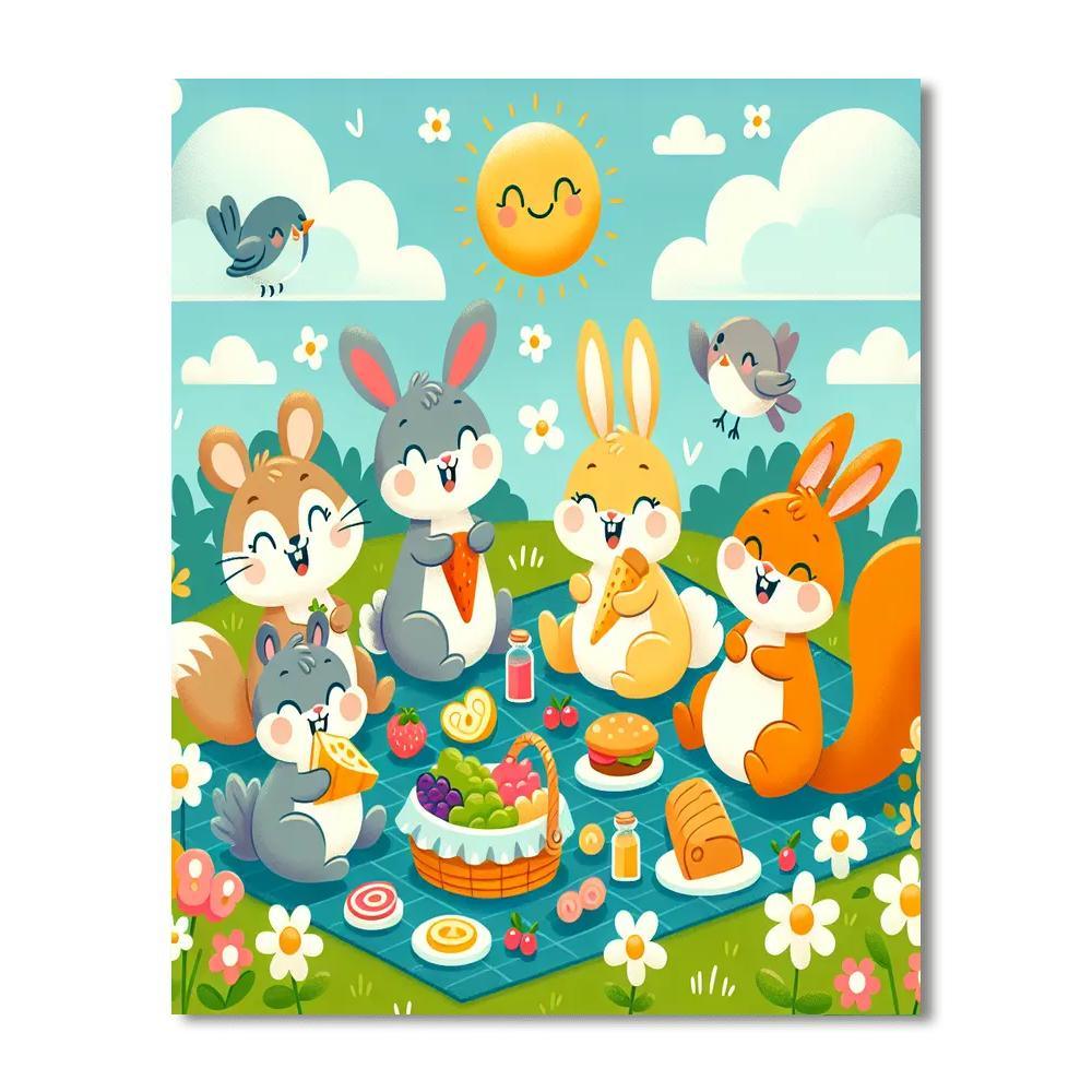 Sunny Picnic Party Paint By Numbers Kits