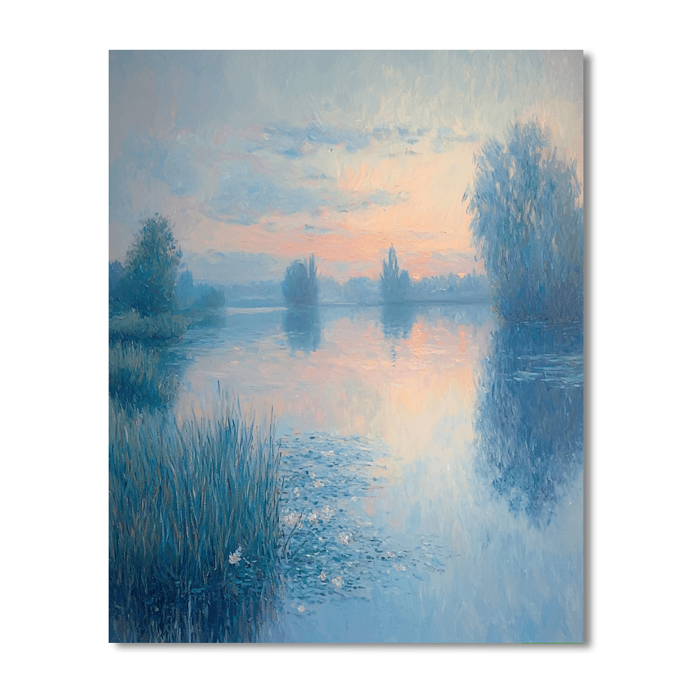 Claude Monet Inspired Peaceful Retreat  Paint By Numbers Art