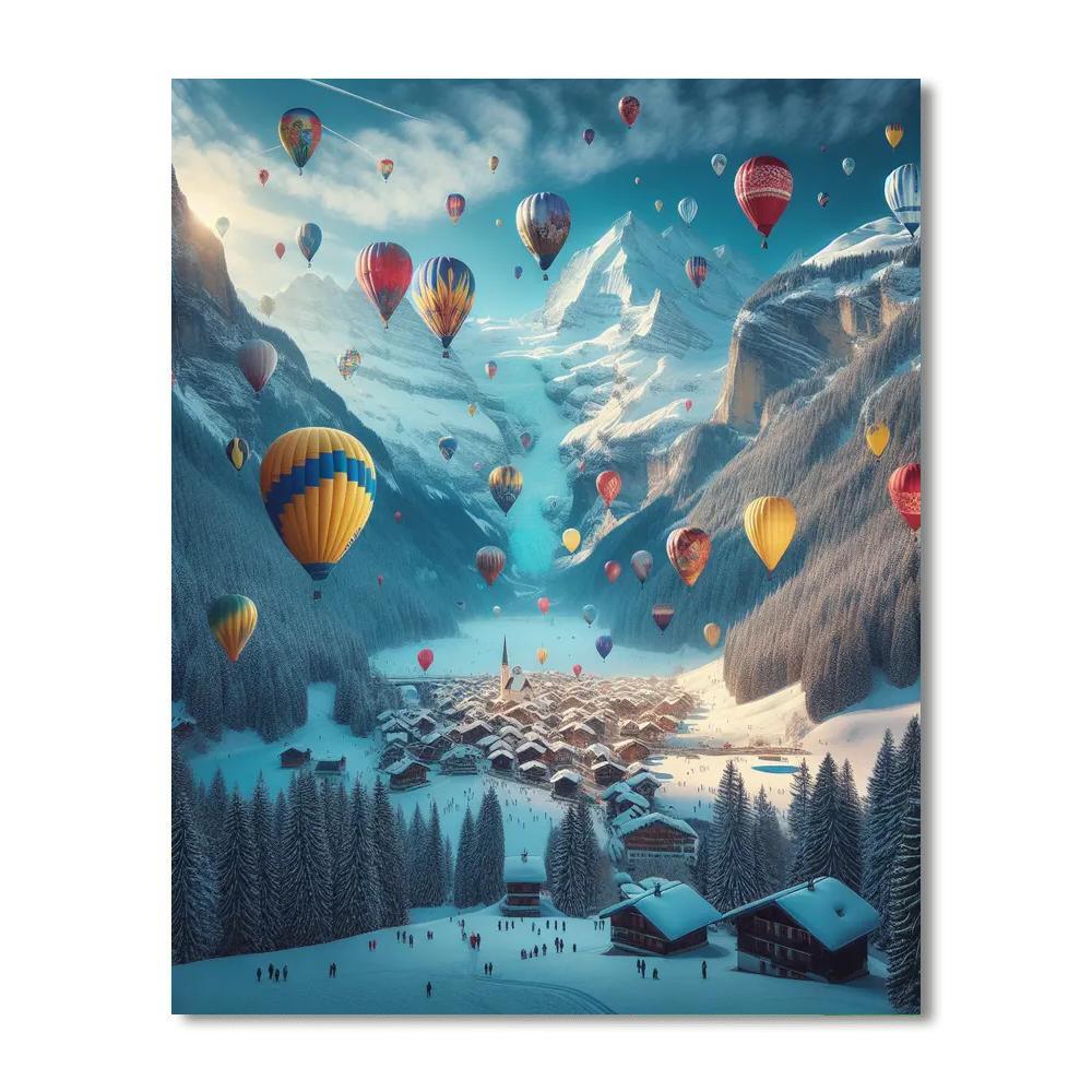 International Balloon Festival - Switzerland Paint By Numbers Art