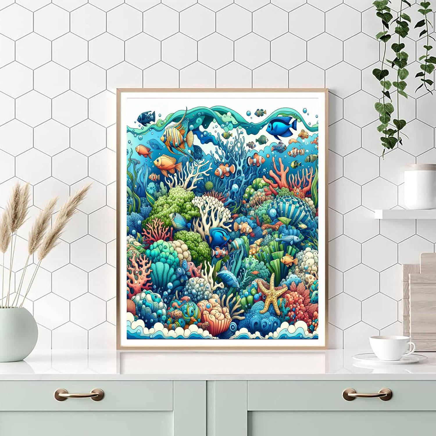 Aqua Marine Fantasy Paint By Color