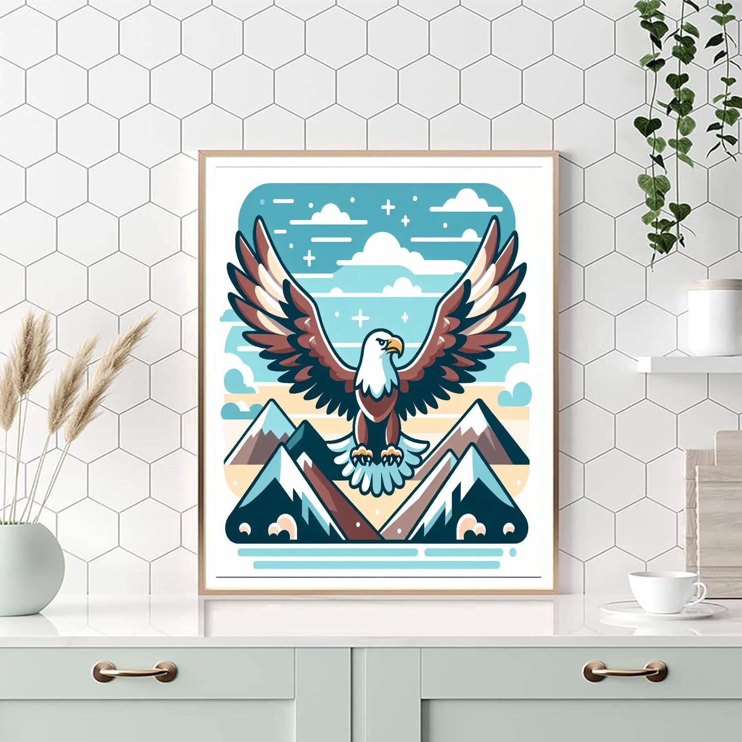 Energetic Eagle Paint By Number