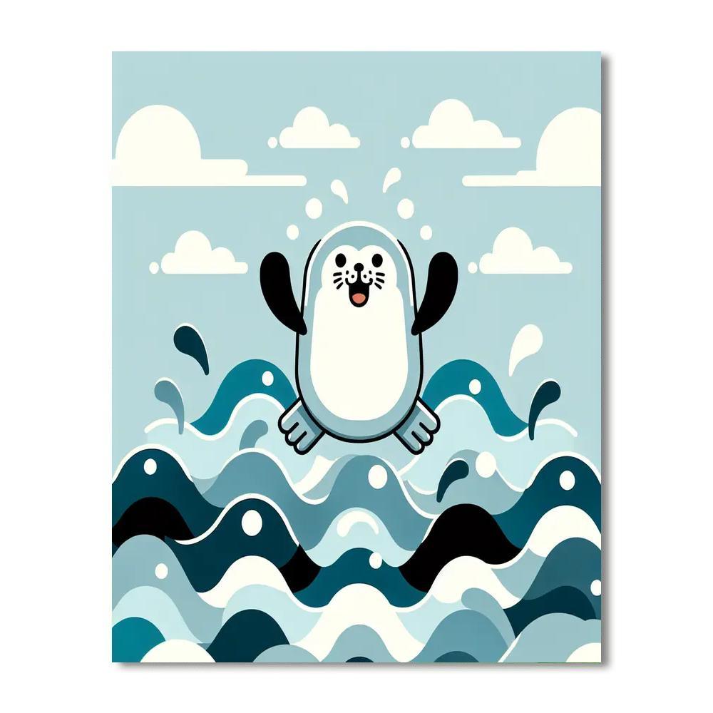 Spirited Seal Numbered Painting Kits