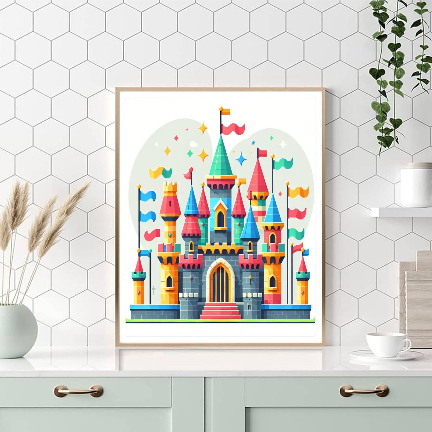 Majestic Castle Number Painting